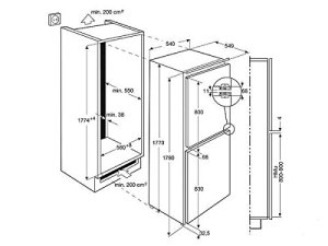 AEG-SCN71800F0-Einbaukhlschrank-Khlgefrierkombination-Khlgert-178cm-NoFrost-0-0