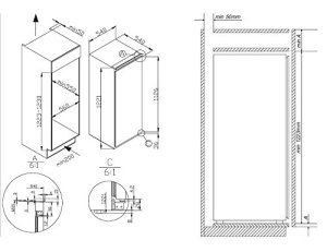 Amica-EKS-16174-Khlschrank-A-1221-cm-Hhe-161-kWhJahr-152-L-Khlteil-17-L-Gefrierteil-AntiBacteria-Beschichtung-fr-optimale-Hygiene-Wechselbarer-Transchlag-wei-0-1